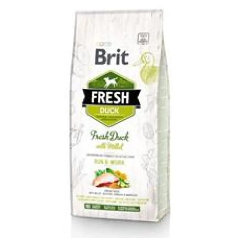 Brit Fresh Duck with Millet Adult Run & Work 2,5 kg
