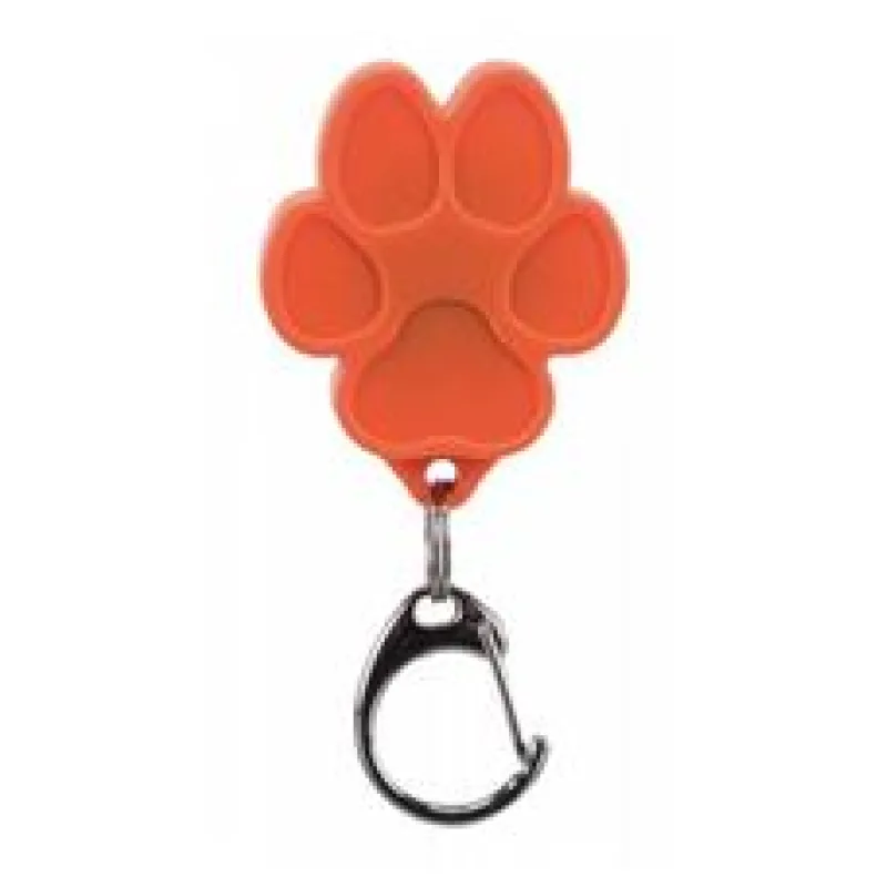 Flasher USB blikačka pro psy 3,5 x 4,3 cm tvar tlapka 1 ks