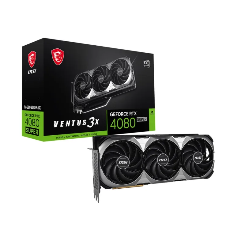 BAZAR - MSI VGA NVIDIA GeForce RTX 4080 SUPER 16G VENTUS 3X OC, 16G…