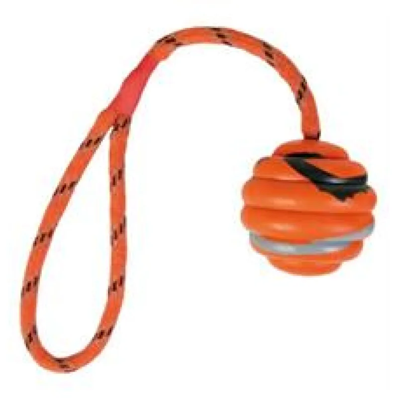 Vrhací vlnitý míč na šňůře 6cm/30cm