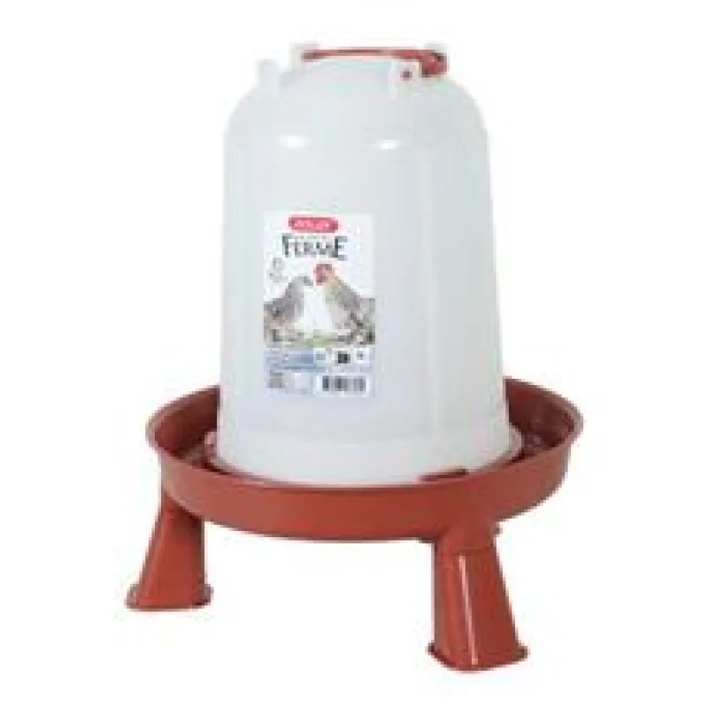 Žlab pitný pro drůbež stojící Zolux 5l červená