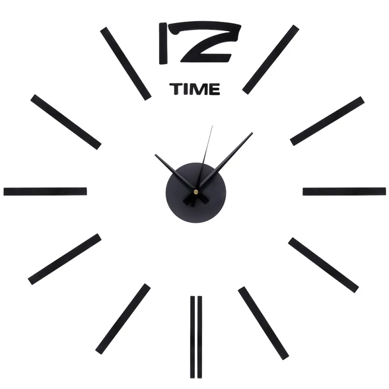 MPM Černé nalepovací nástěnné hodiny MPM E01.3510.90