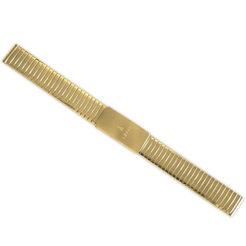 LAVVU Pružný ocelový řemínek se zkracovací sponou - 14 LS2AG14