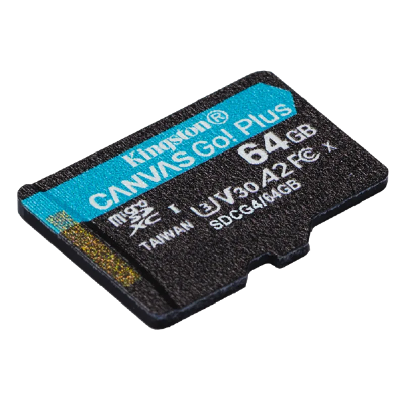 Kingston Canvas Go Plus A2/ Micro SDXC/ 64GB/ UHS-I U3 / Class 10 SDCG4…