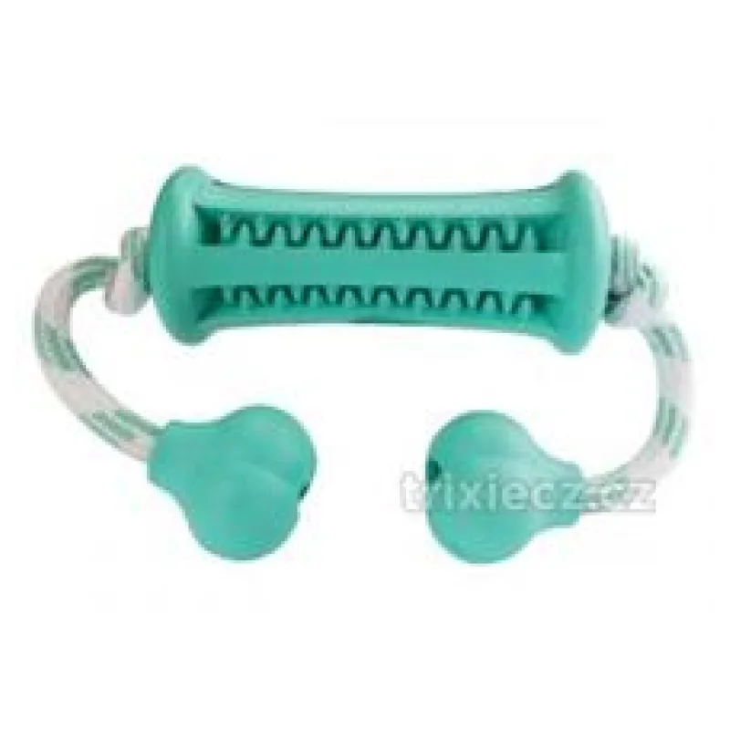 Dentální péče mátový Curler s lanem KIDDOG 38 cm