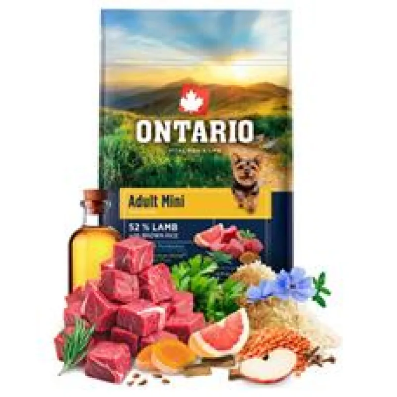 Ontario Adult Mini Lamb & Brown Rice 2,25kg