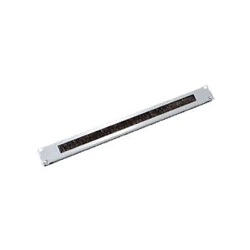 19" 1U priechodný panel s kefou šedý RAC-ZP-X03-A2