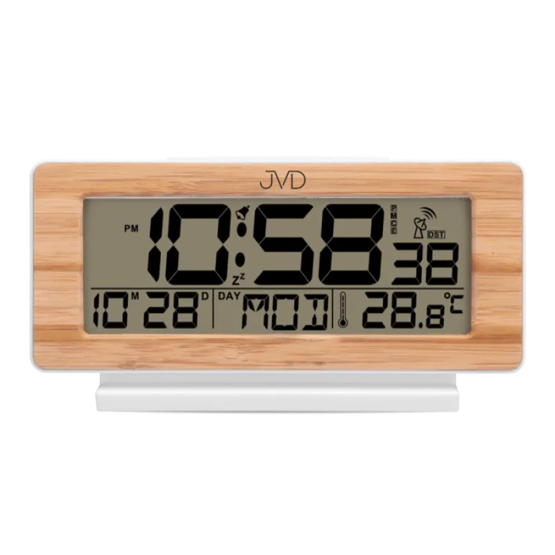 Rádiem řízený digitální multifunkční budík JVD RB3523.3 s teploměrem