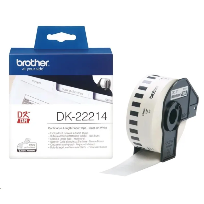 BROTHER DK-22214 kotúč papiera 12 mm x 30, 48 m DK22214