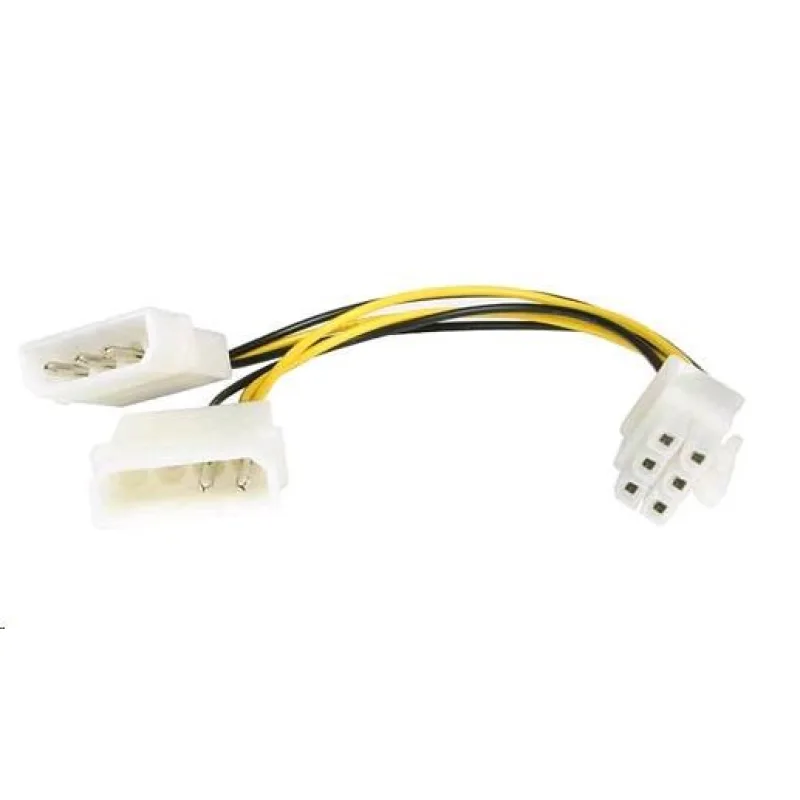 PREMIUMCORD 5, 25" Molex - 6pinová redukcia napájania pre grafické karty…
