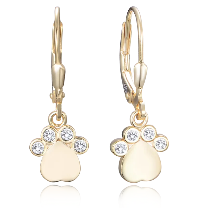 MINET Pozlacené stříbrné náušnice se zirkony JMAS0219GE00 SKLAD