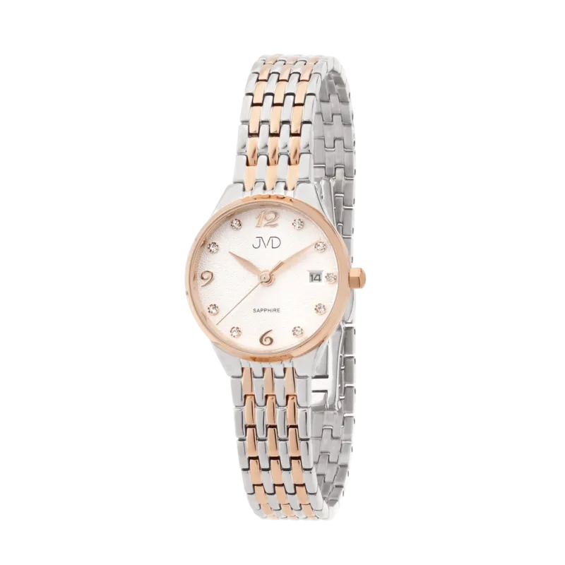 Dámské luxusní náramkové designové hodinky JVD JG1015.4 se safírovým sklem