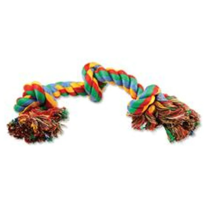 Uzel DOG FANTASY bavlněný barevný 3 knoty 40 cm