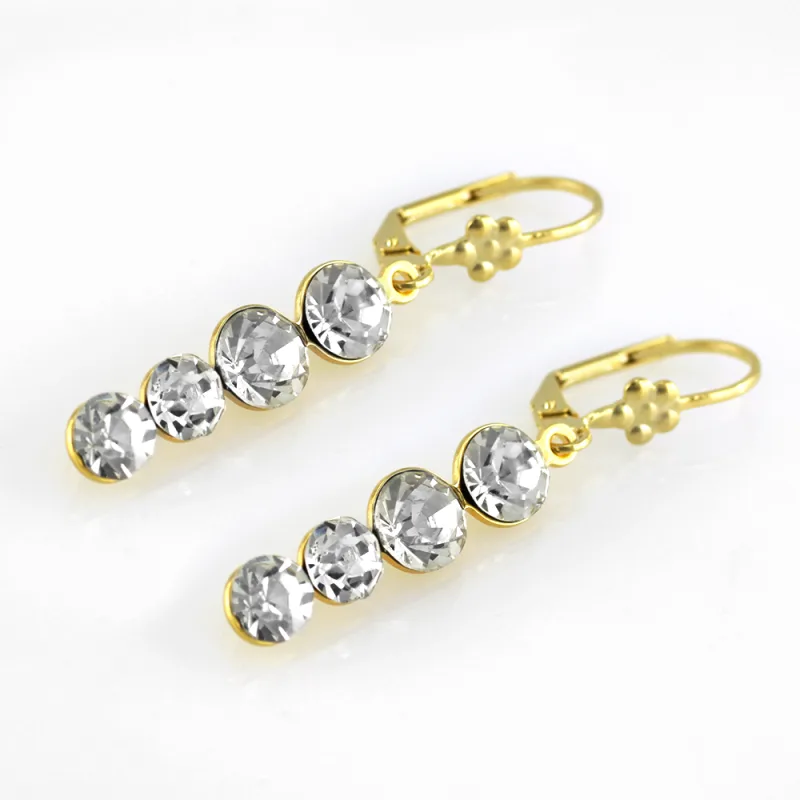 MPM Ocelové náušnice z chirurgické oceli Earrings 7418 - Gold