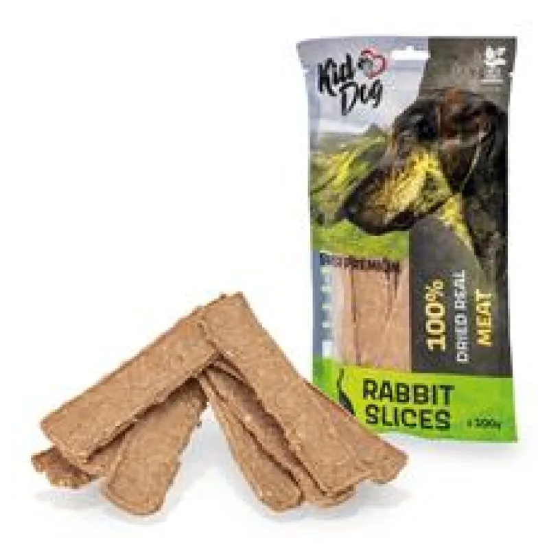 KIDDOG SUPER PREMIUM 100% králík - maso bez aditiv 100g