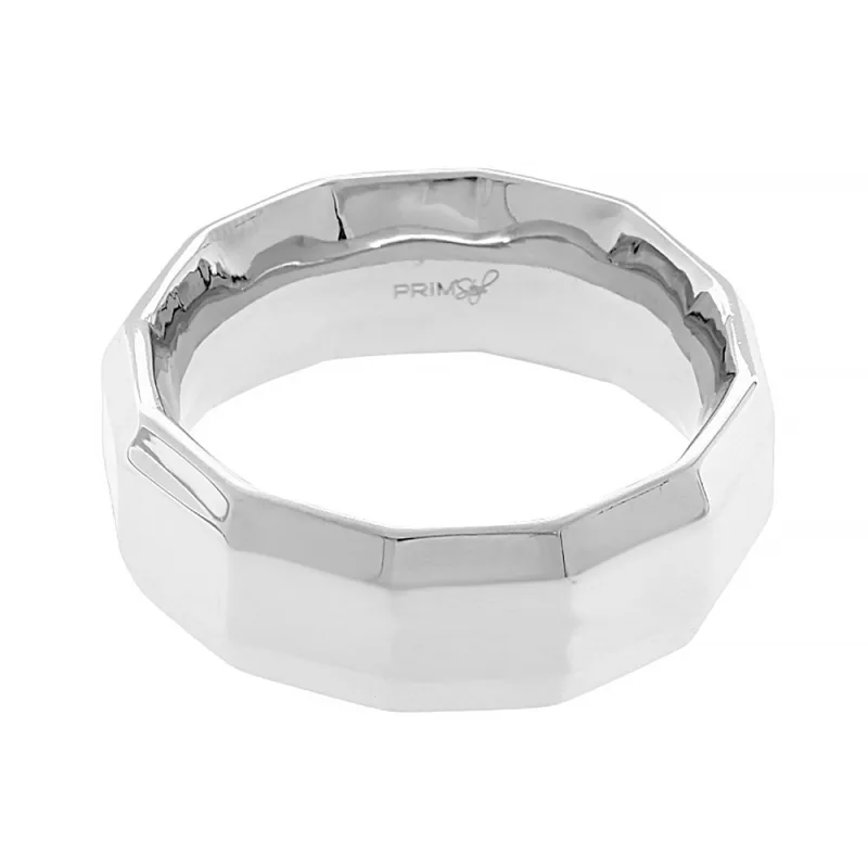 MPM Pánský ocelový nerezový prsten 8059 (velikost 67) - stříbrné barvy