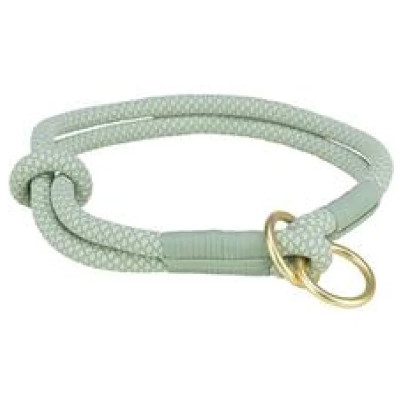 Soft Rope kulatý polostahovací obojek, šalvěj/máta S: 35 cm/ 10 mm