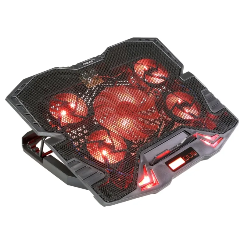 EVOLVEO Ania 5R, chladiaca podložka pre notebook, 5x ventilátor, červené…
