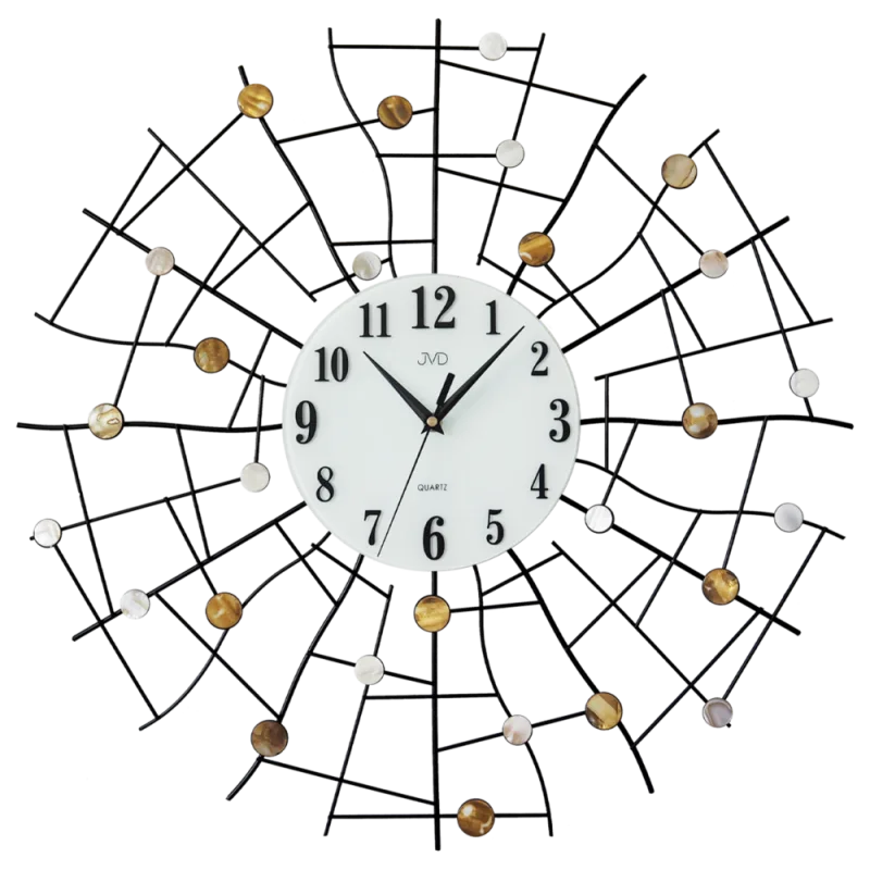 JVD Obrovské designové kovové nástěnné hodiny JVD HJ98