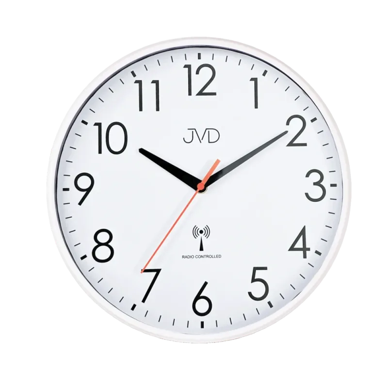 JVD Nástěnné přehledné rádiem řízené hodiny s plynulým chodem JVD RH502.3
