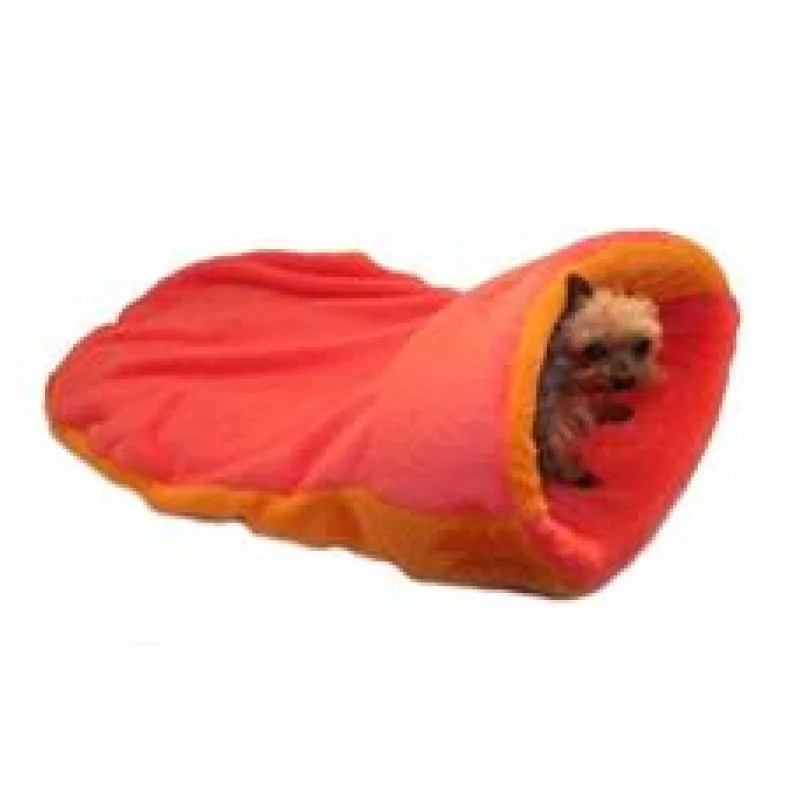 Marysa pelíšek 2v1 s lemem, oranžový/růžový, velikost XL