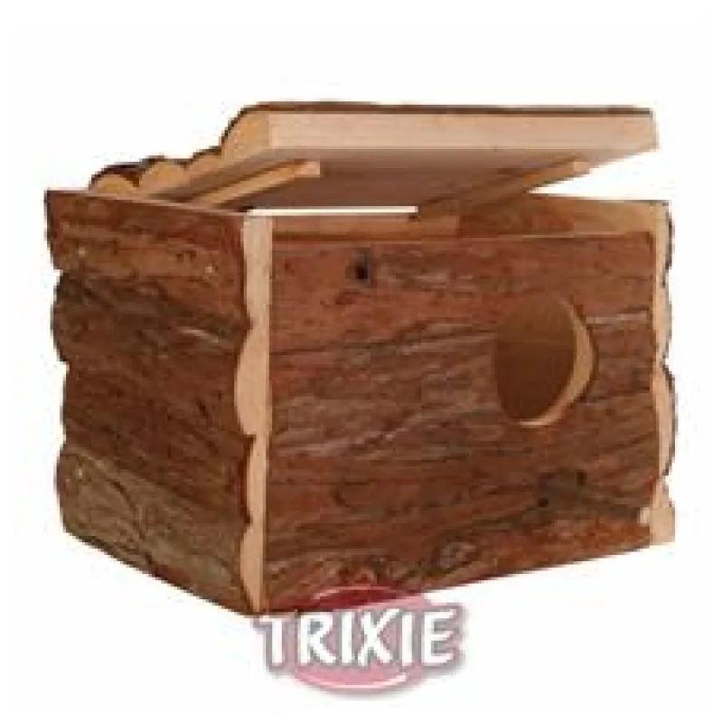 Hnízdící budka z přírodního dřeva pro andulky 30x20x20 cm
