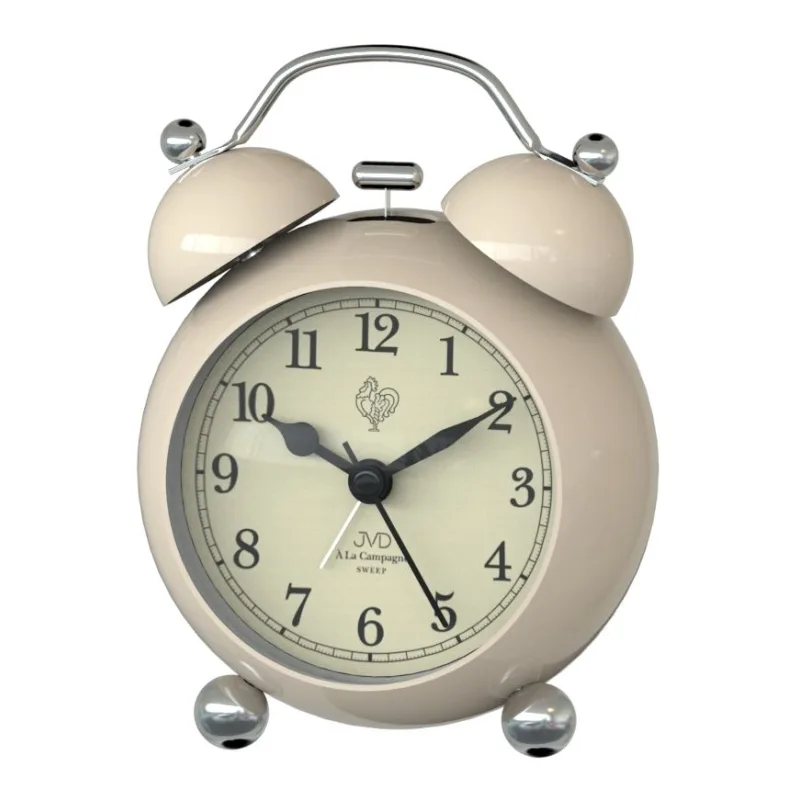 Ručkový netikající sweep budík JVD SRP2809.3 s mechanickým vzhledem