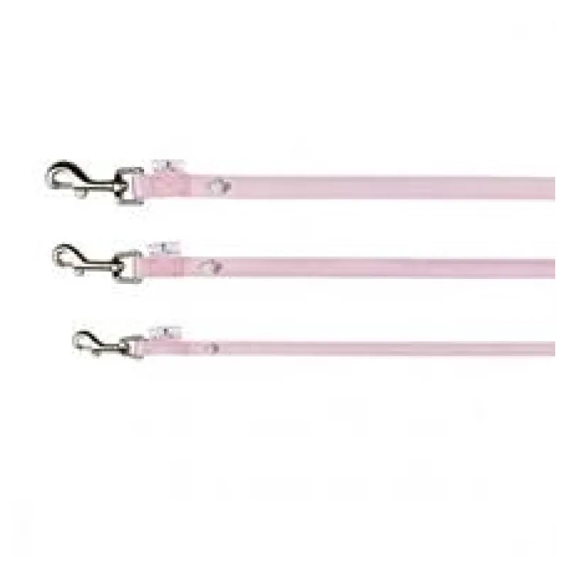 Vodítko Softline DOG PRINCESS růžové S 1,00 m/15 mm - DOPRODEJ