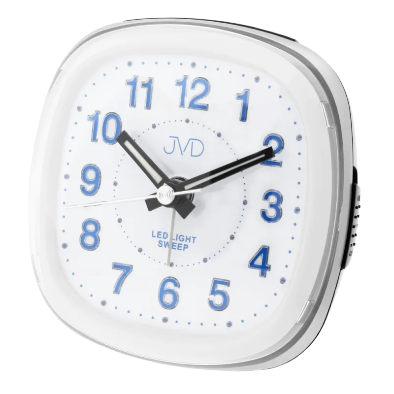 JVD Ručkový netikající svítící budík JVD sweep SRP813.3 s LED osvětlením