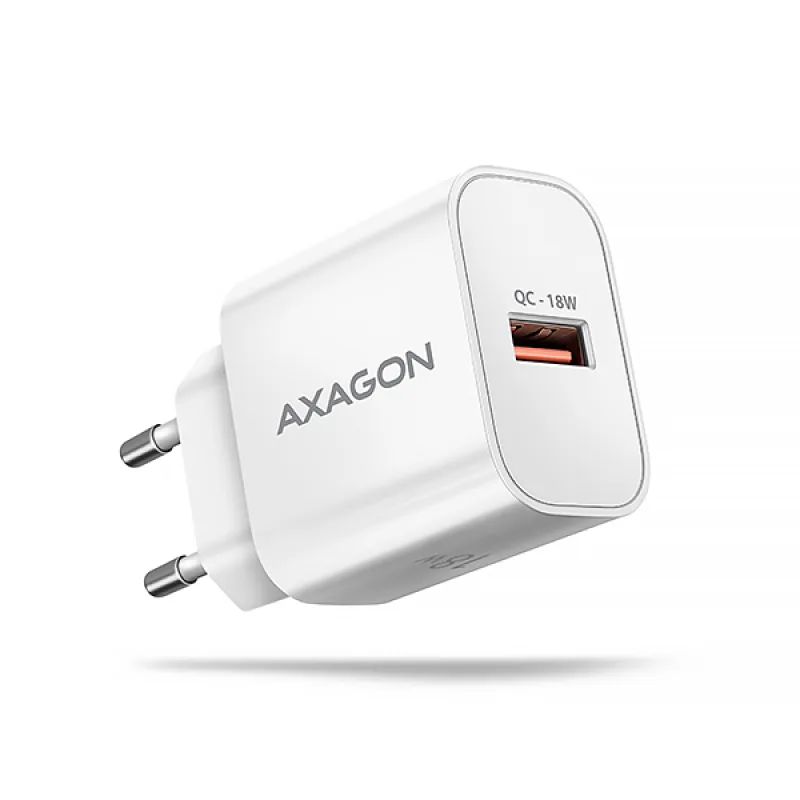 AXAGON ACU-QC18W, nabíjačka do siete 18W, 1x port USB-A, QC3.0/ AFC/…
