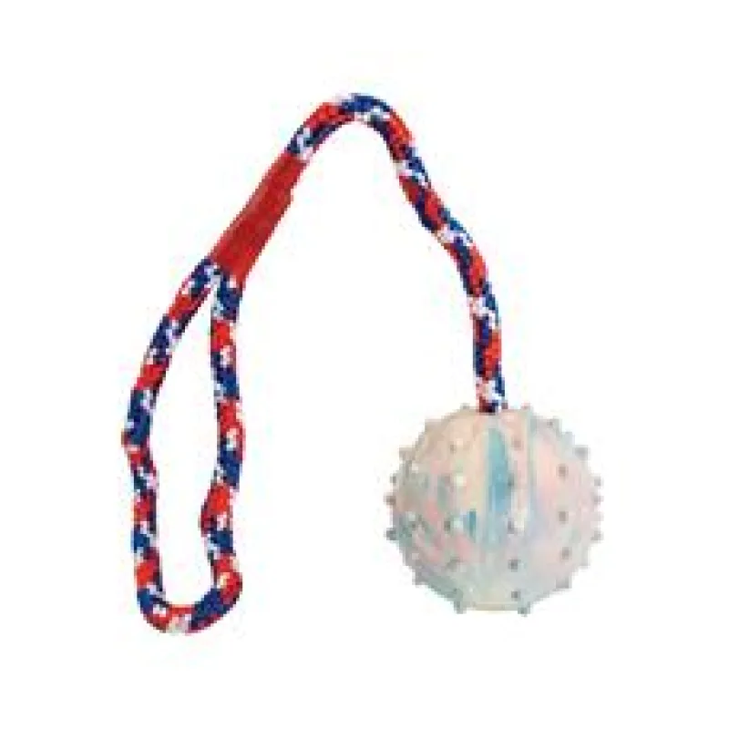 Vrhací míč z přírodní tvrdé gumy 6/30 cm, na laně, HipHop 6 cn/30 cm