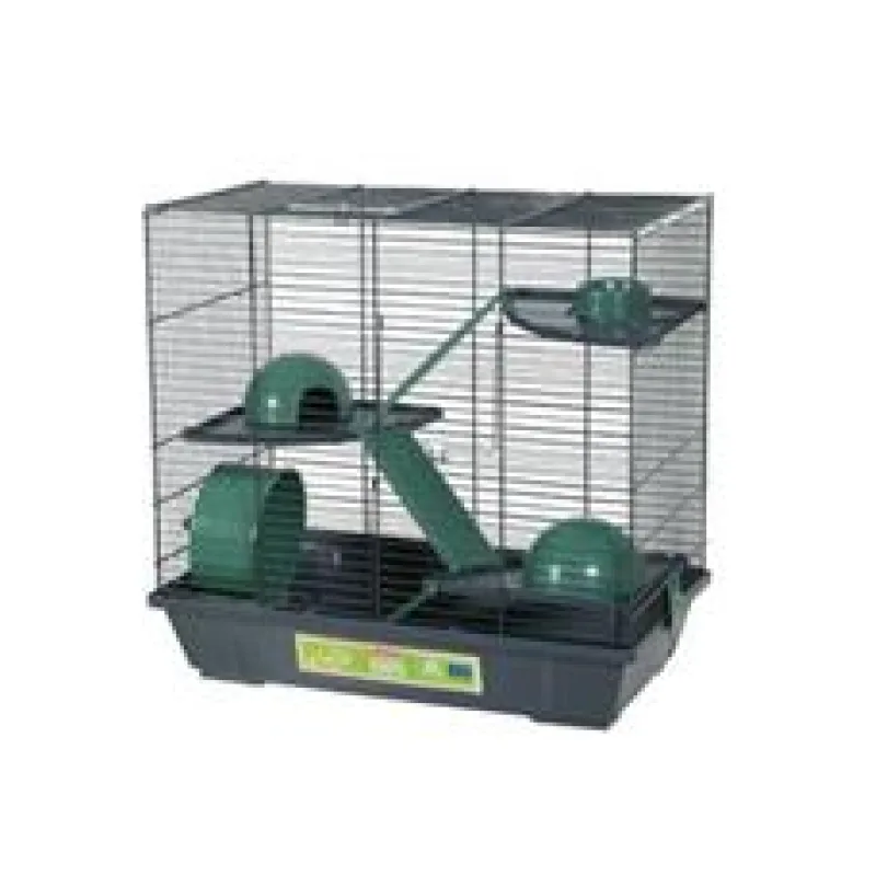 Klec křeček EHOP Triplex šedá/zelená s výb. Zolux 50 cm