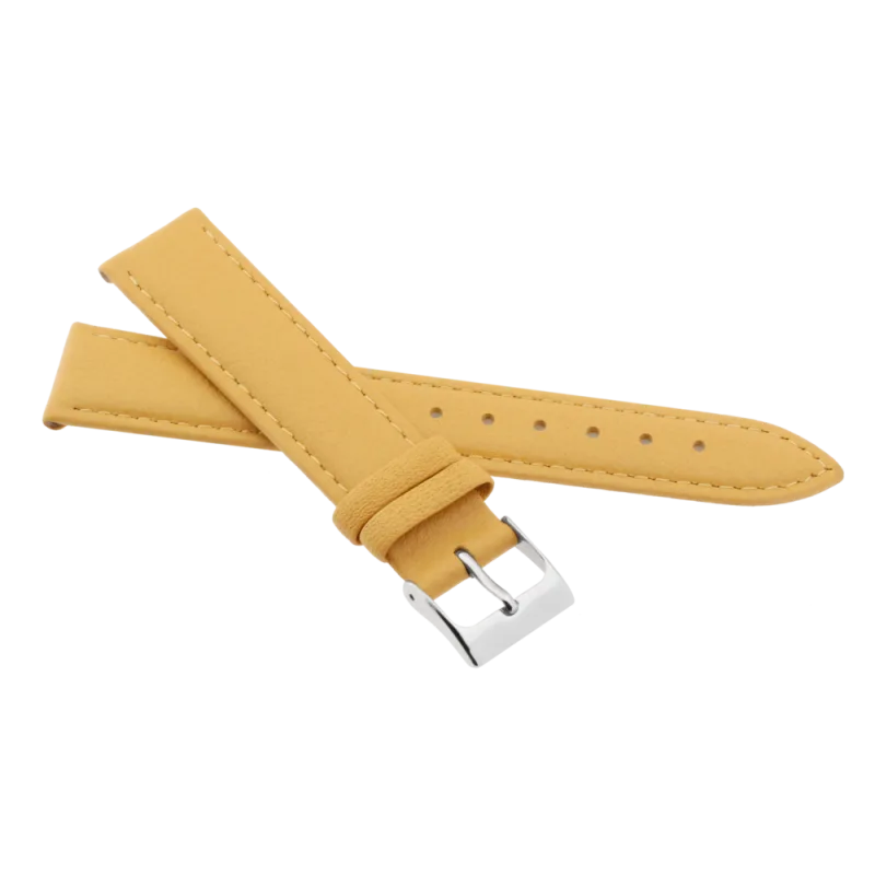 JVD Kožený dámský žlutý řemínek na hodinky R41427/18