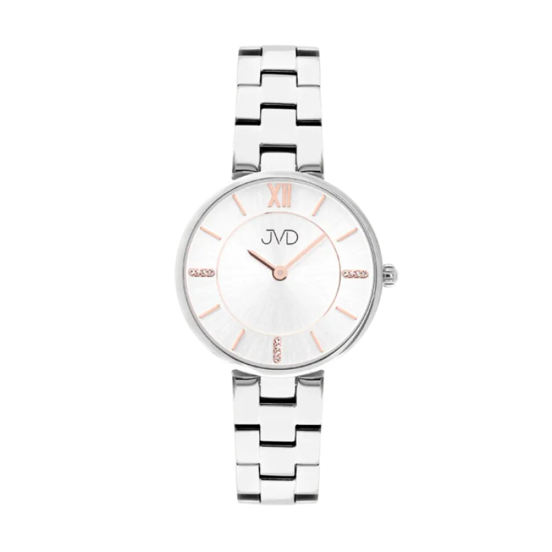 Dámské luxusní nerezové hodinky JVD JG1020.1 s římskými číslicemi