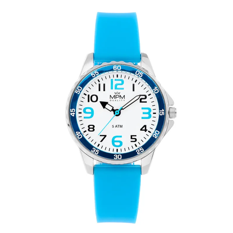 MPM Dívčí dětské hodinky světle modré W05M.11330.E