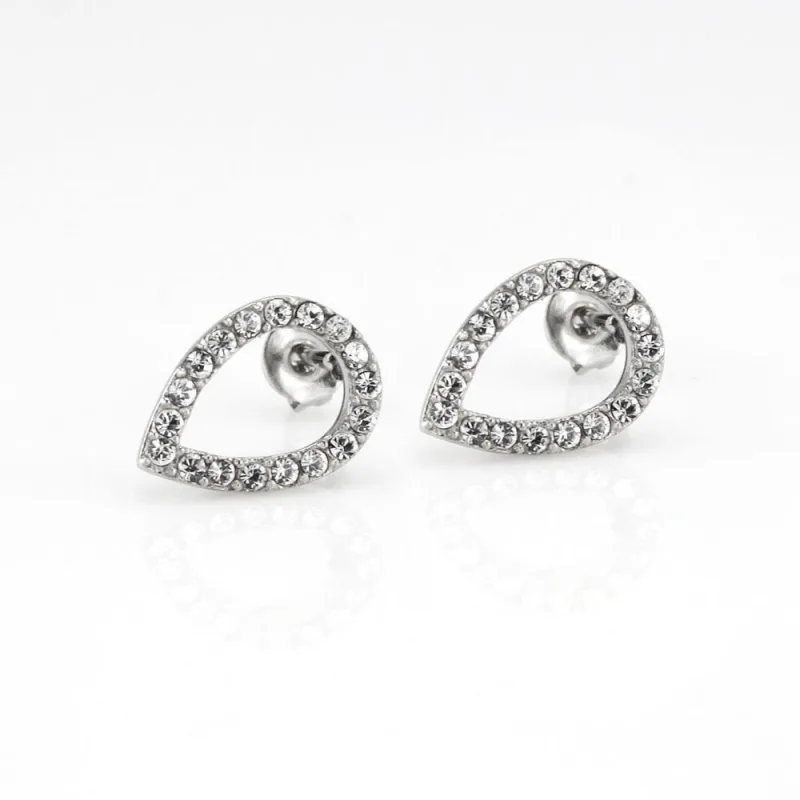 MPM Ocelové náušnice z chirurgické oceli Earrings 7932, Silver