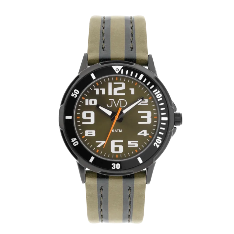 JVD Dětské chlapecké sportovní zelenkavé náramkové hodinky JVD J7218.2