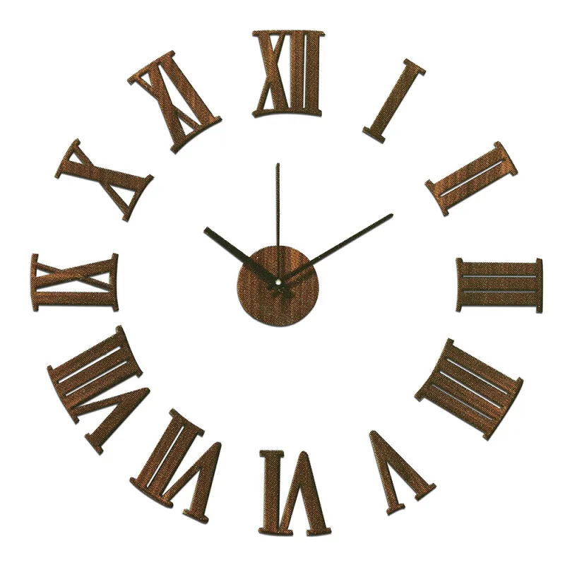 MPM Hnědé nalepovací hodiny E01.3777