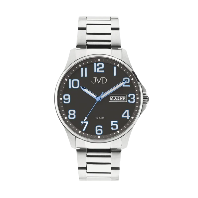 JVD Vodotěsné hodinky s černým číselníkem JVD JE611.7 10ATM