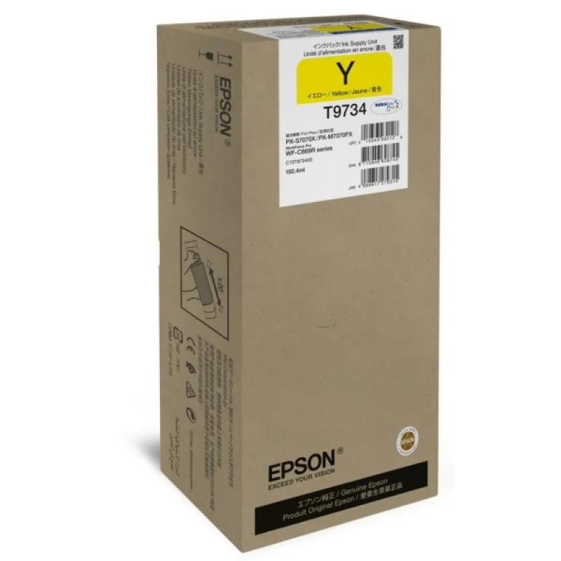 Epson WorkForce Pro WF-C869R Yellow XL Ink C13T97340N