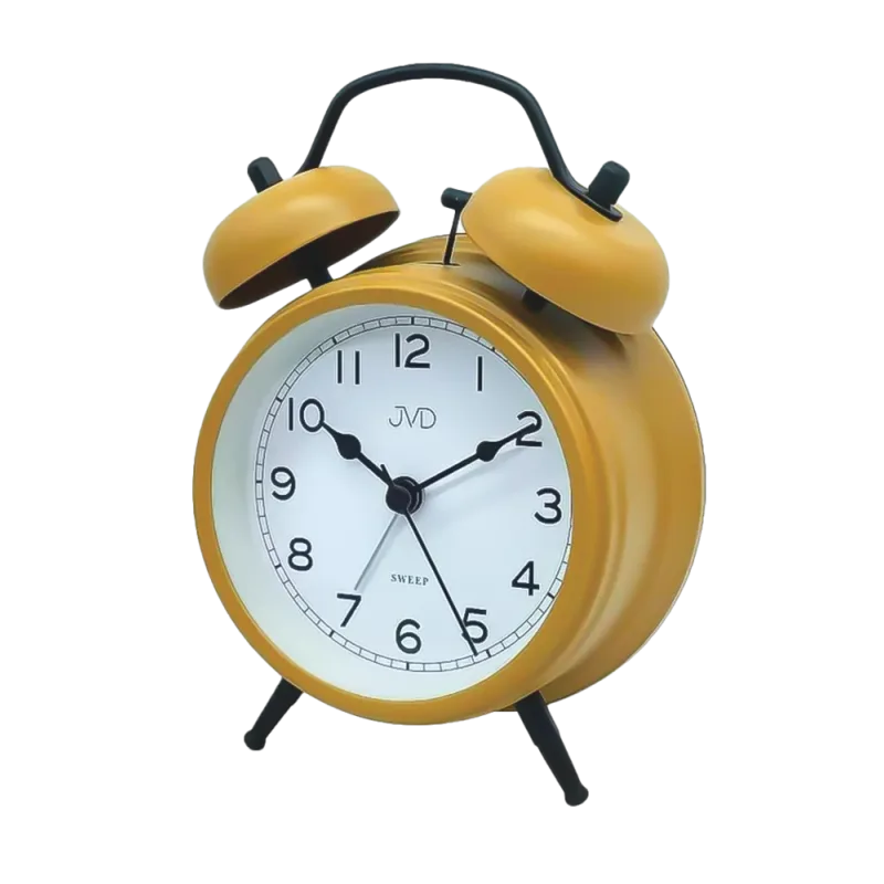 JVD Ručkový analogový netikající budík JVD SRP2219.2 s mechanickým zvoněním
