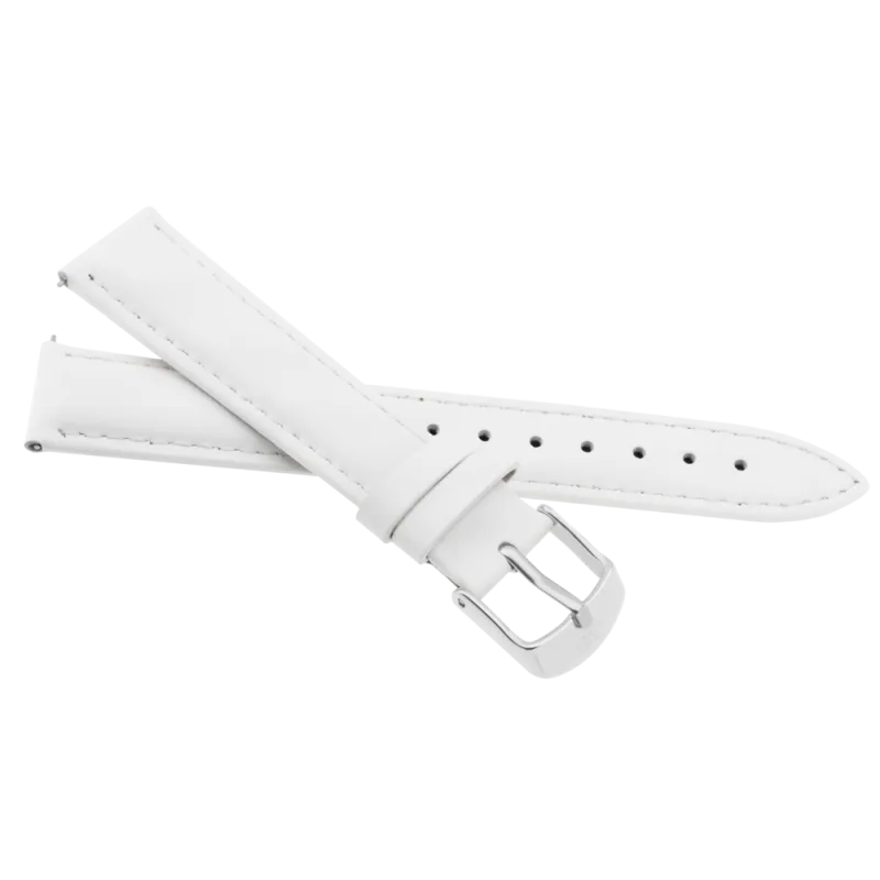 JVD Dámský bílý kožený řemínek na hodinky JVD RJ-TS6S