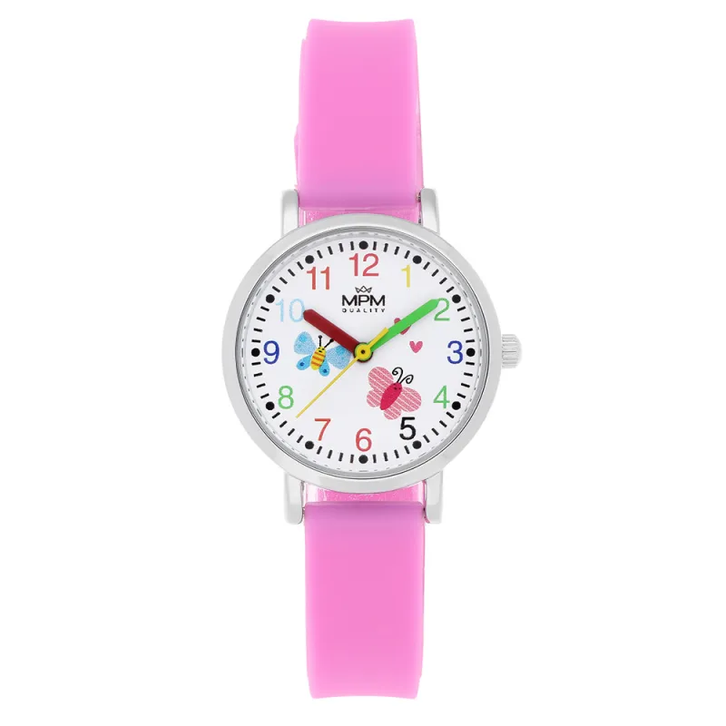 MPM Dívčí model dětských MPM hodinek na silikonovém pásku W05M.11335.D
