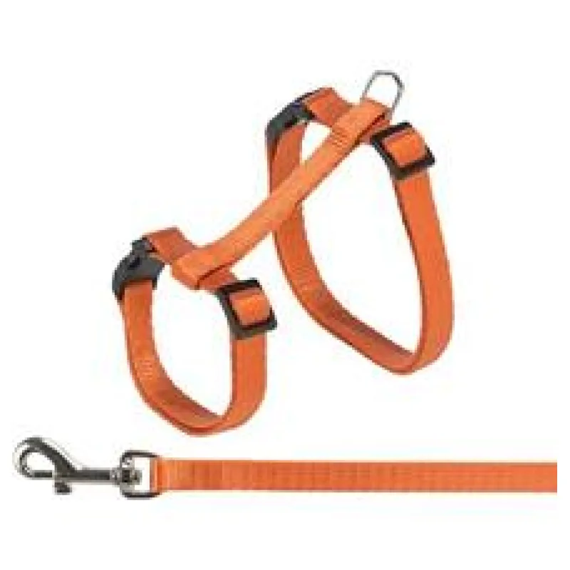 Postroj pro kočky s vodítkem, 27-45 cm/ 10 mm, 1,2 m, různé barvy 1 ks