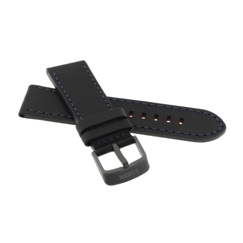 JVD Pánský kožený černý řemínek LOSER Infinity Ocean RLOS-I01