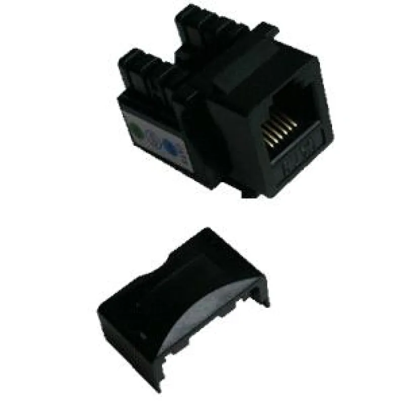 DATACOM Keystone UTP RJ12 Cat3 (DUAL) čierny 4005