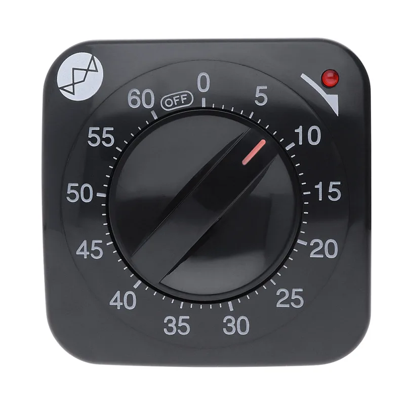 MPM Černý plastová minutka s háčkem na zavěšení E02.4249.90