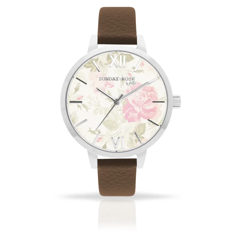 Dámské luxusní designové hodinky SUNDAY ROSE Alive VINTAGE FLOWERS