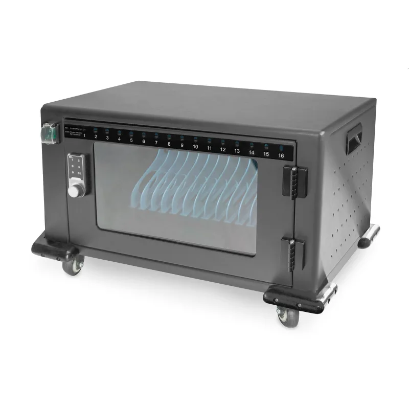 DIGITUS nabíjecí vozík pro notebooky/tablety, až pro 16 zařízení do 14",…