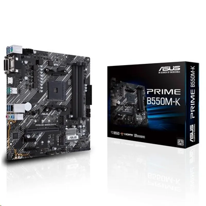 ASUS PRIME B550M-K soc.AM4 B550 DDR4 mATX M.2 D-Sub DVI HDMI 90MB14V0…